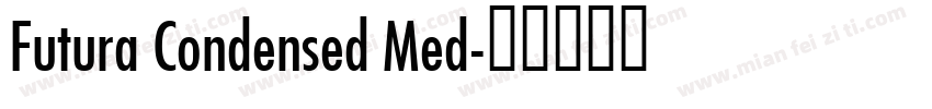 Futura Condensed Med字体转换